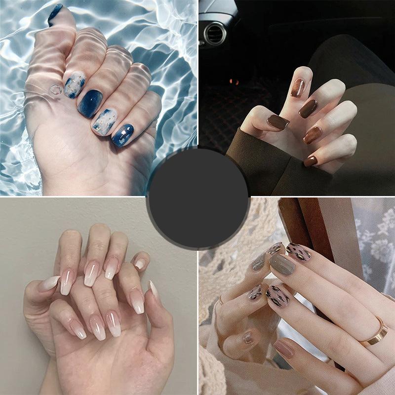 French Tip Fake Nails