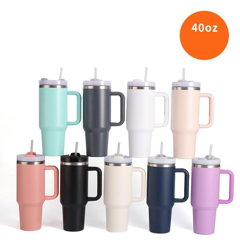 Hot and Cold Tumbler with Straw