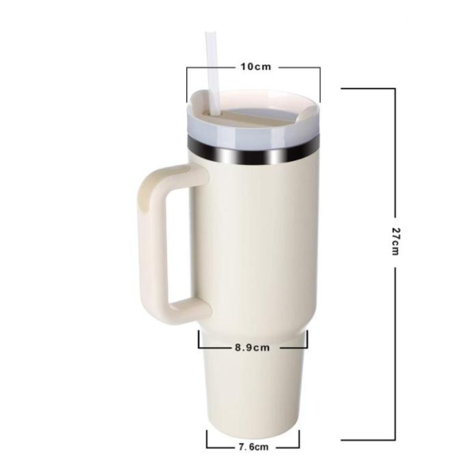 Hot and Cold Tumbler with Straw