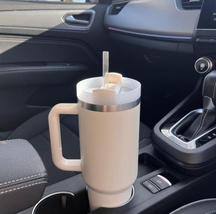 Hot and Cold Tumbler with Straw