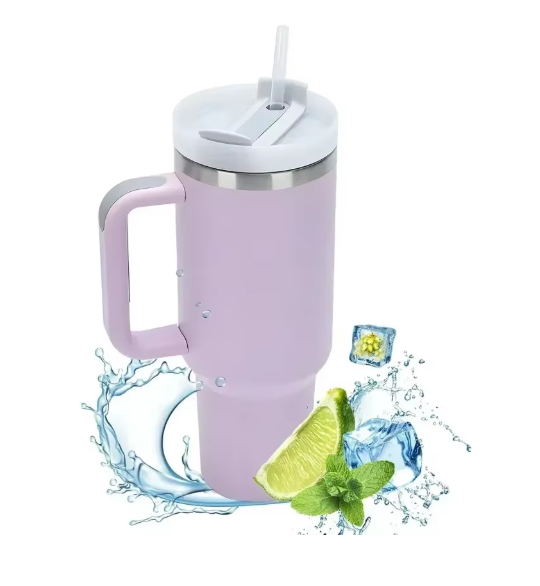 Hot and Cold Tumbler with Straw