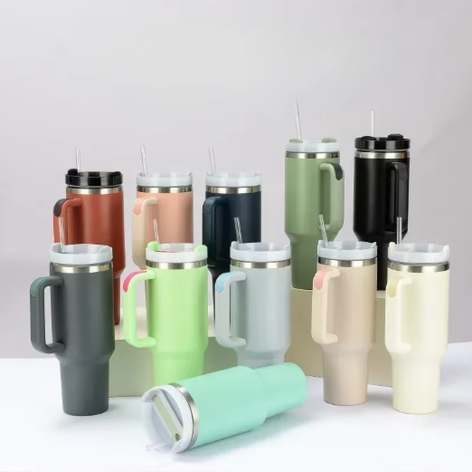 Hot and Cold Tumbler with Straw
