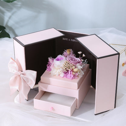 Bear and Rose Necklace Gift Box