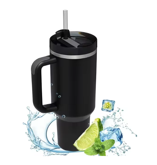 Hot and Cold Tumbler with Straw