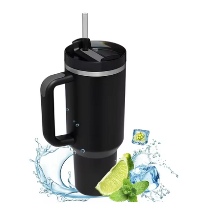 Hot and Cold Tumbler with Straw